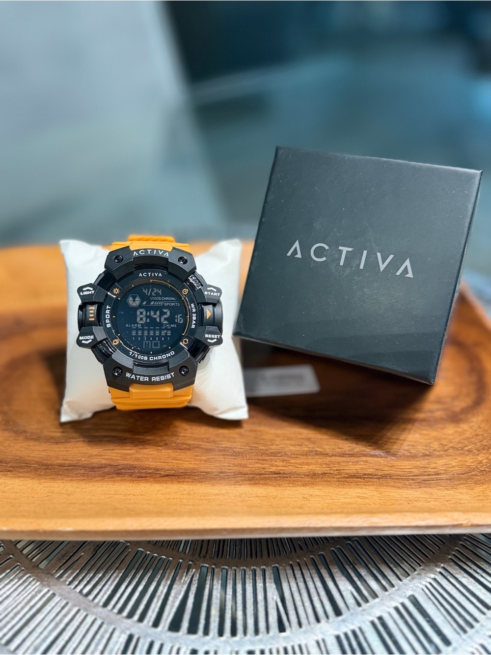 NEW Activa x Invicta Digital Essentials 50mm Orange Black Watch ACW8050-007